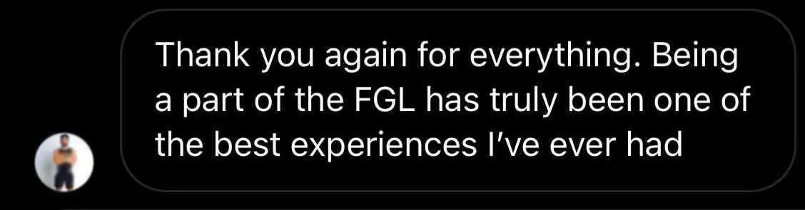 Message from a Grid League player