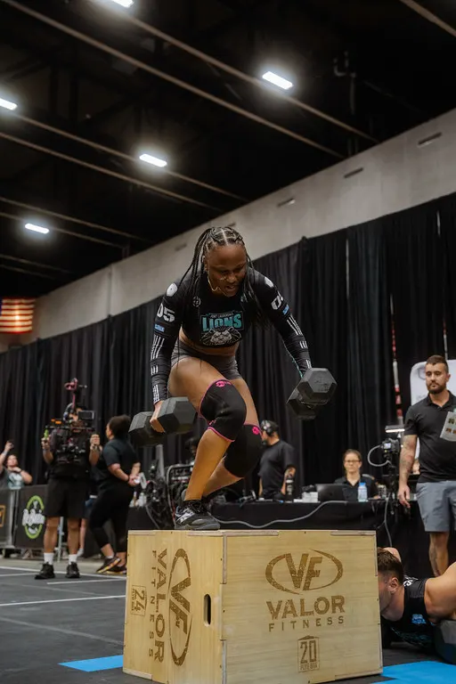 Tricia Davis box jump