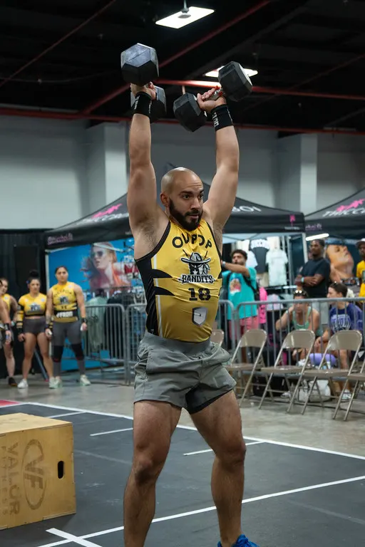Ben Collins dumbbell thruster
