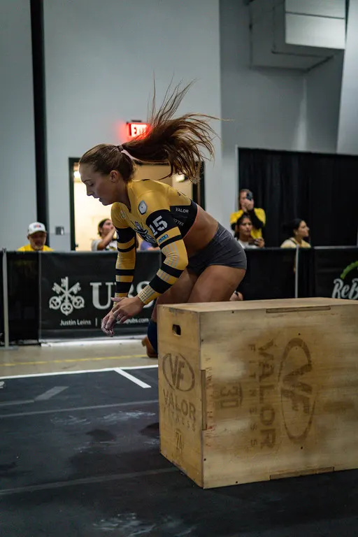 Brynn Carrick box jump