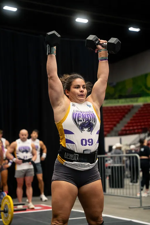 Whitney Koetter dumbbell overhead