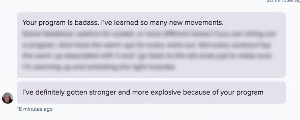 Athlete feedback on Grid Training
