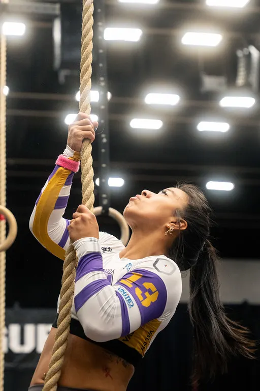 Michelle Young rope climb