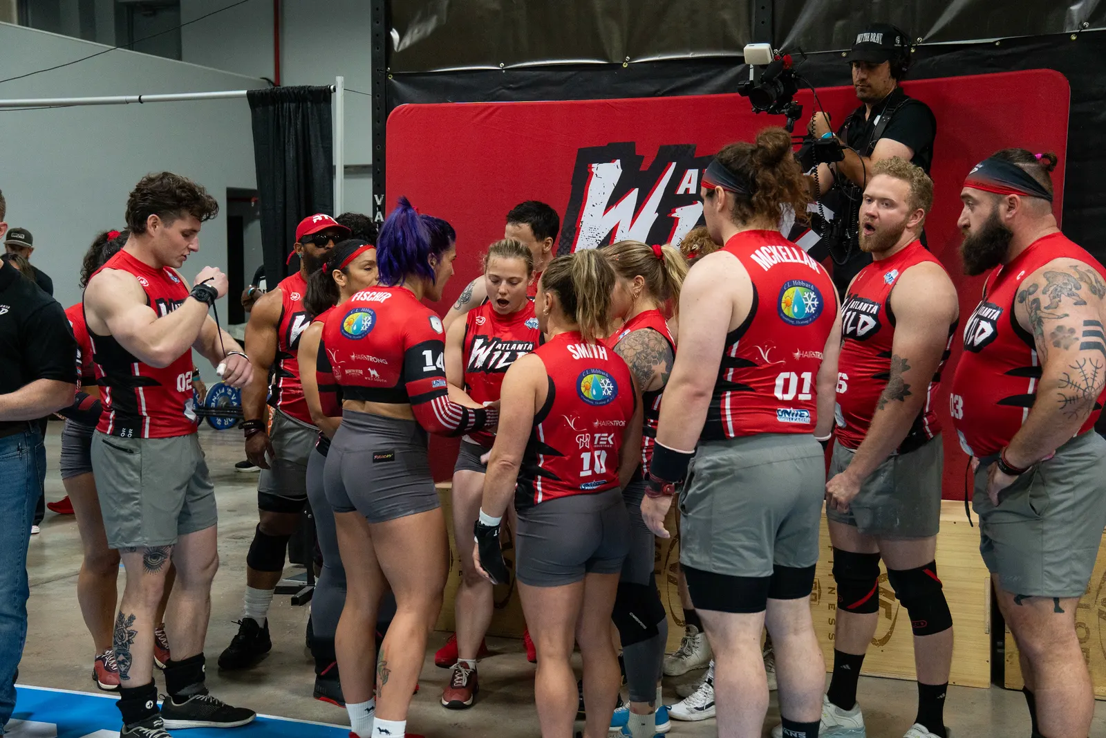 Atlanta Wild players huddled together in Miami