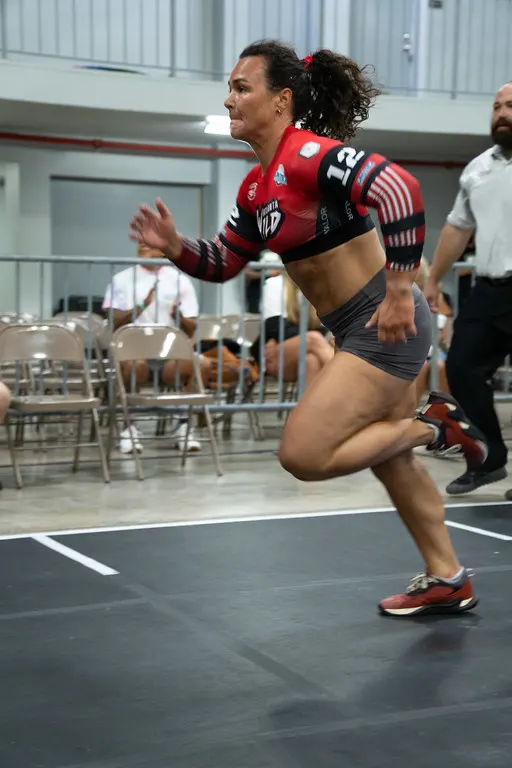 Anna Dunn sprinting