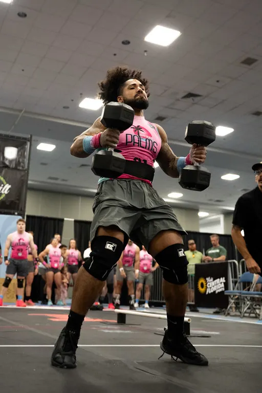 Jhonny Caraballo dumbbell thruster