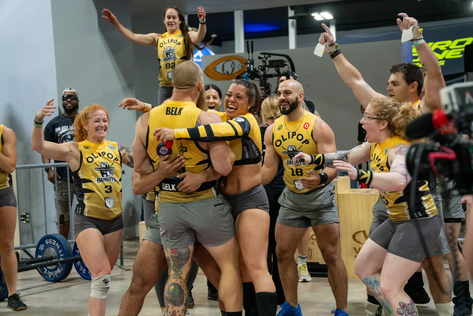 Houston Bandits players celebrating together in Miami