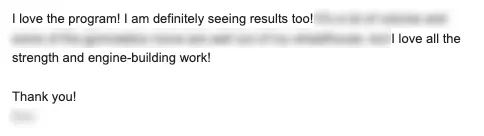 Athlete results on Grid Training