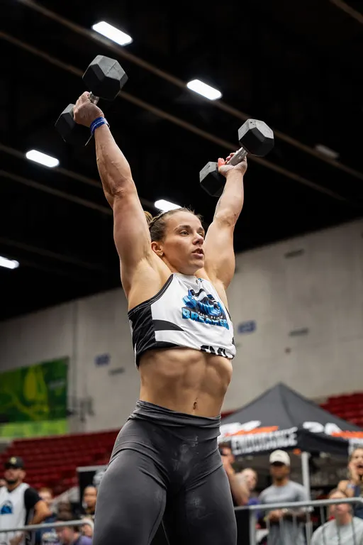 Roran Scott dumbbell overhead