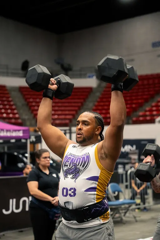 Camron Colbert dumbbell overhead