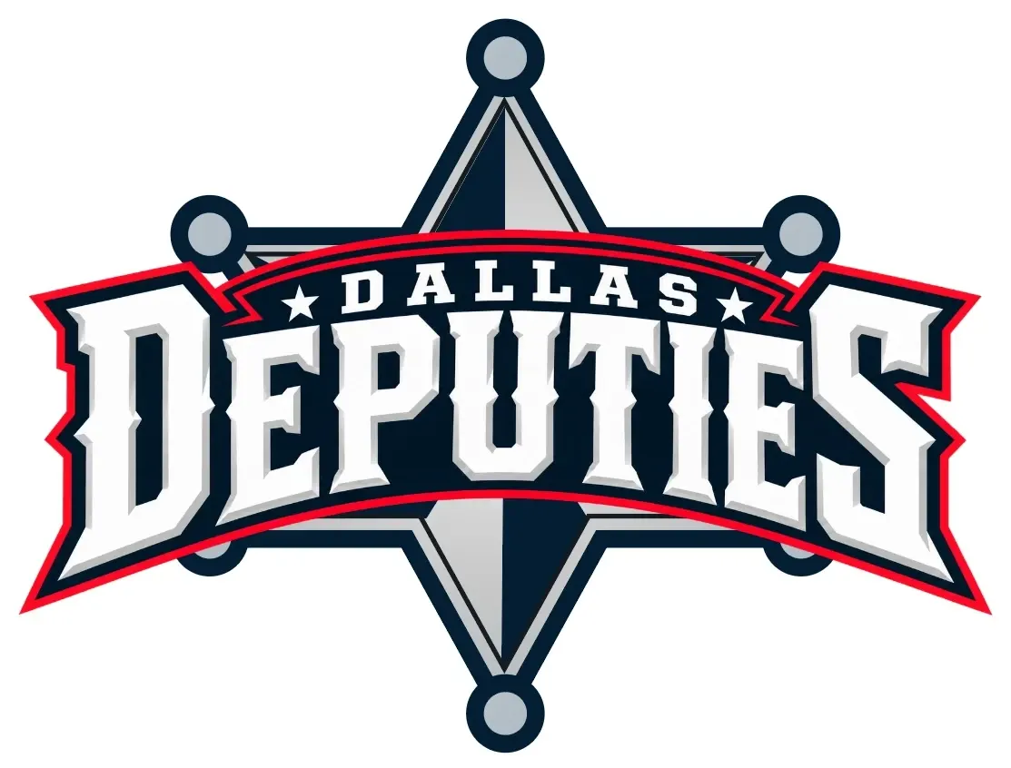 Dallas Deputies team logo: a sheriff star badge behind the words Dallas Deputies