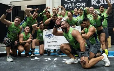 Grid League team celebrating a win