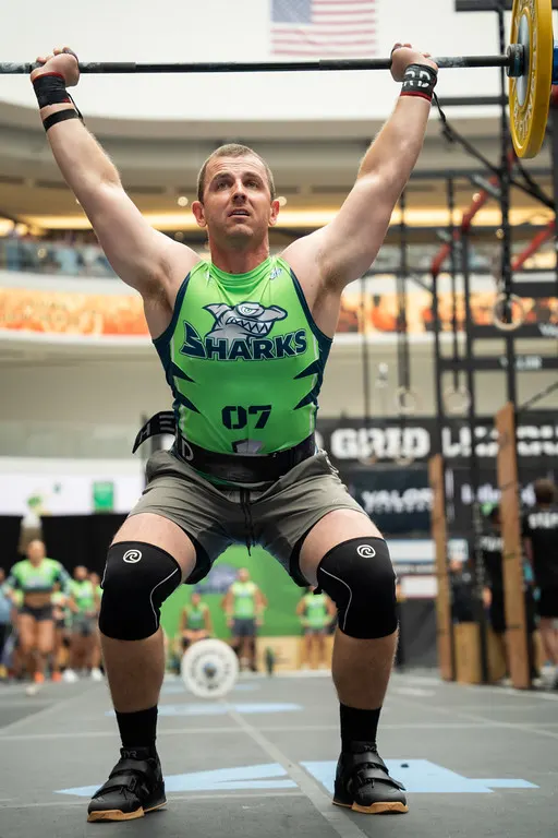 Derek Anderson front squat