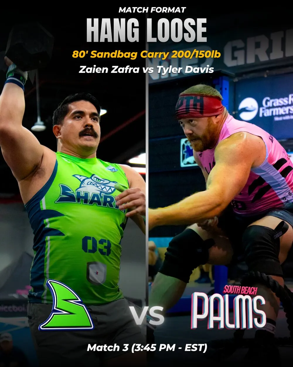 Ringer Point matchup: Zaien Zafra of Southwest Florida Sharks versus Tyler Davis of South Beach Palms.