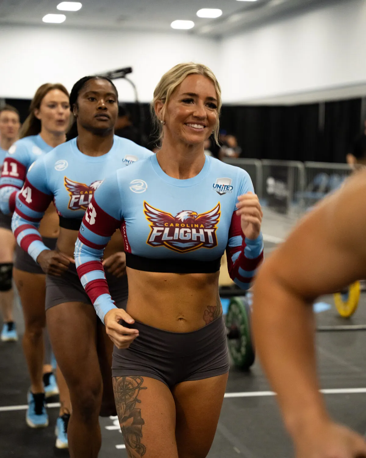 Carolina Flight players on the Grid during a United Grid League match