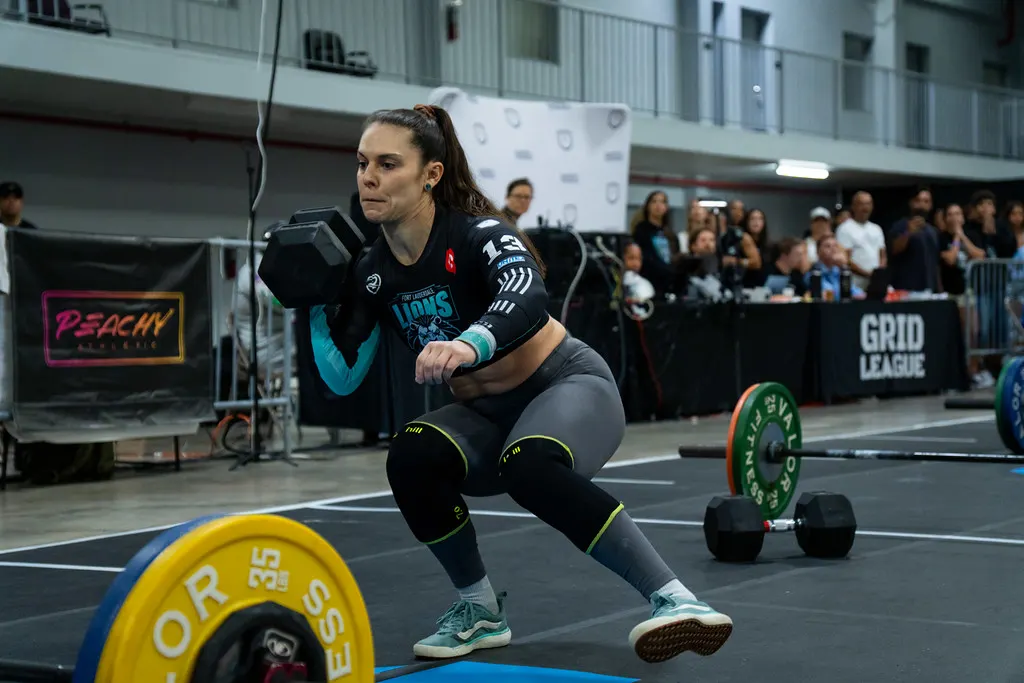 Megan Medeiros dumbbell snatch