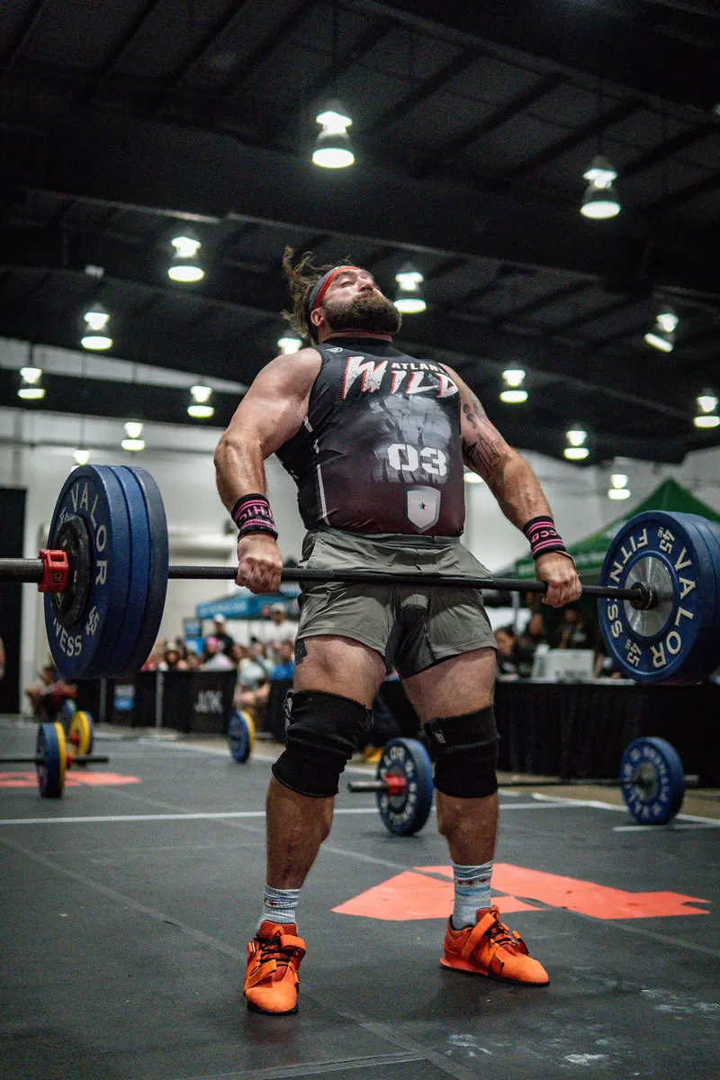 Thomas Sroka of the Atlanta Wild locks out a deadlift
