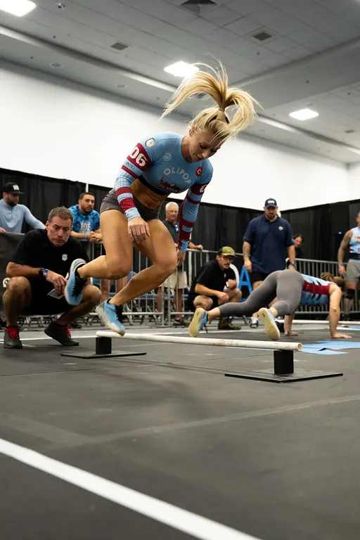 Carrie Billington pistol stick jump overs