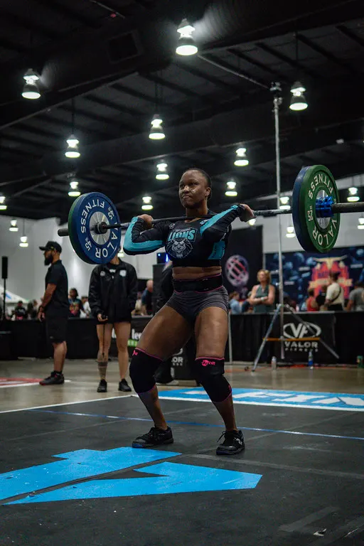 Tricia Davis front squat