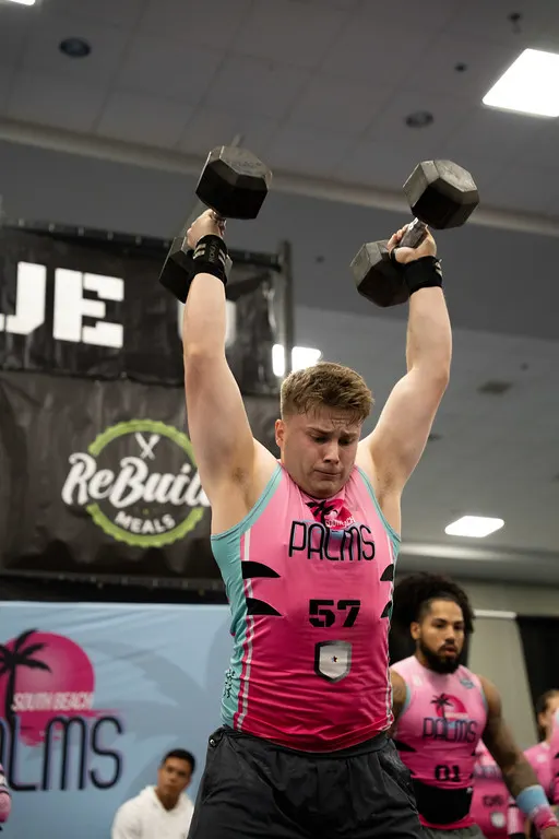 Clark Lawson dumbbell thruster